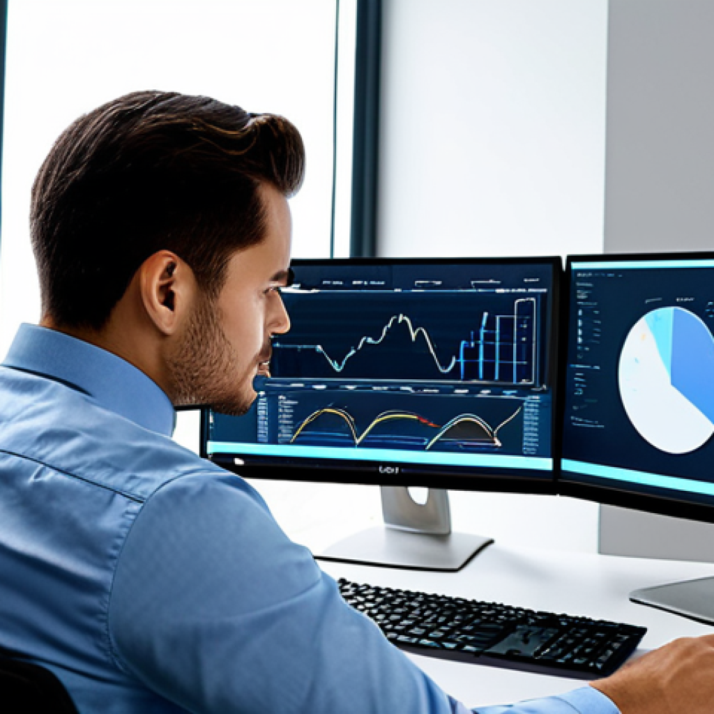 빅데이터 분석 프레임워크의 데이터 흐름 이해하기 - Data Analyst at Work**
"A professional data analyst, fully clothed in business casual attire, worki...